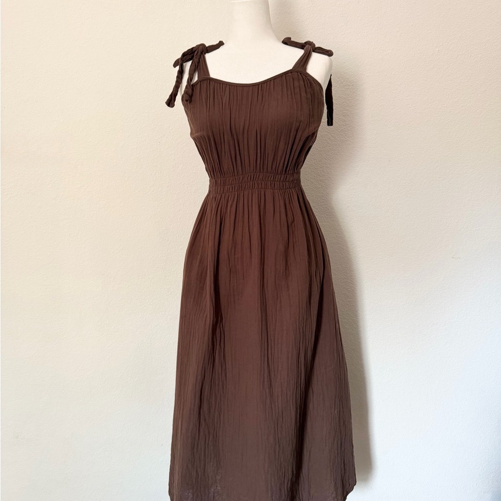Neuflora Brown Midi Dress